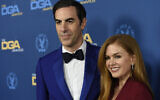 Sacha Baron Cohen, left, and Isla Fisher arrive at the 71st annual DGA Awards at the Ray Dolby Ballroom on Saturday, Feb. 2, 2019, in Los Angeles. (Photo by Chris Pizzello/Invision/AP, File)