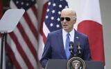 President Joe Biden speaks during a news conference with Japanese Prime Minister Fumio Kishida in the Rose Garden of the White House, Wednesday, April 10, 2024, in Washington. (AP Photo/Alex Brandon)
