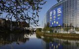 A view of the European Parliament in Strasbourg, France, on April 11, 2024. (Jean-Francois Badias/AP Photo)