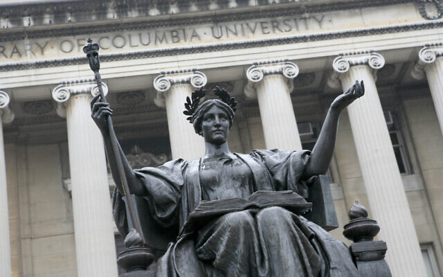 The statue of Alma Mater on the campus of Columbia University in New York, Oct. 10, 2007. (AP Photo/Diane Bondareff, File) The statue of Alma Mater on the campus of Columbia University in New York, Oct. 10, 2007. (AP Photo/Diane Bondareff, File)
