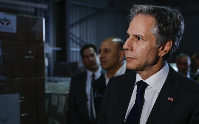Blinken says aid shipments to depart Jordan for northern Gaza's Erez ...
