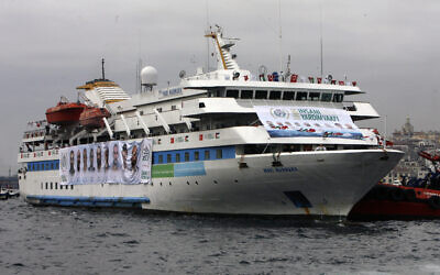 Photo of the Mavi Marmara docked while returning to Istanbul on December 26, 2010. (AP/Burhan Ozbilici)