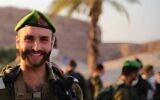 Maj. (res.) Dor Zimel, who was critically wounded in a Hezbollah drone attack on April 17, 2024, and succumbed to his wounds on April 21, 2024. (Israel Defense Forces)