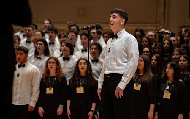 HaZamir: The International Jewish Youth Choir performs at Carnegie Hall in New York City, April 7, 2024 (Wah Leong)
