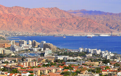 Illustrative: A view of the resort city of Eilat and its hotel strip. (Oleg Zaslavsky/Shutterstock.com)