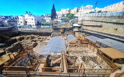 The excavation at Givati Parking Lot in the City of David, in an image released on May 27, 2024. (Maor Ganot/City of David)