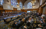 The International Court of Justice hears oral arguments over South Africa's application asking the court to order Israel to halt its military campaign against Hamas, May 17, 2024. (International Court of Justice)