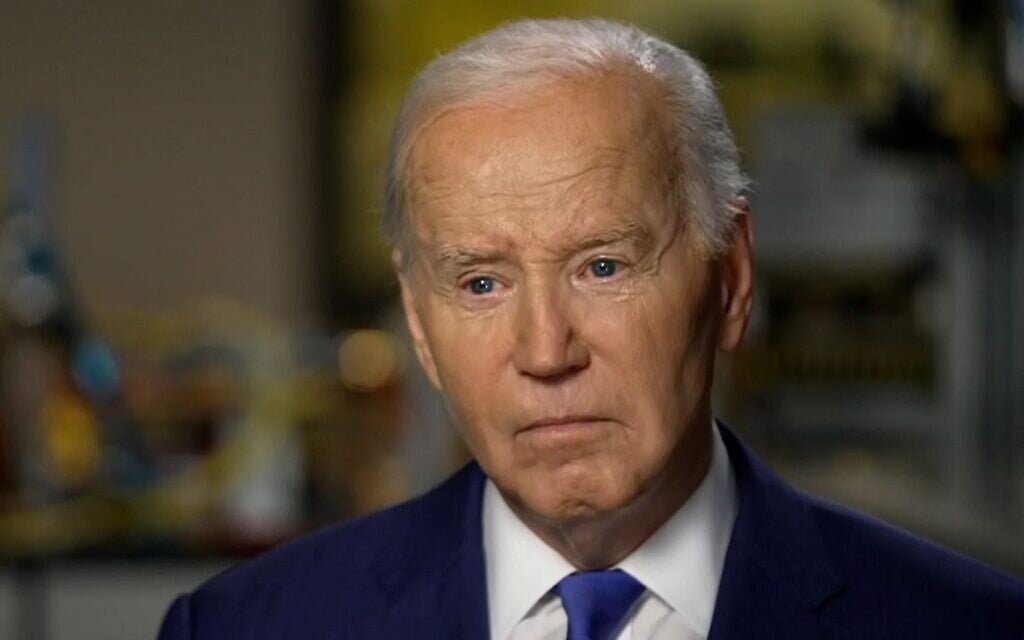 US President Joe Biden speaks to CNN, May 8, 2024 (CNN screenshot)