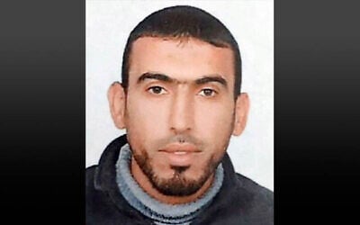This graphic released by the Israel Defense Forces on May 4, 2024, shows Palestinian Islamic Jihad commander Iman Zareb, who the military and Shin Bet said was killed in a strike in Rafah. (Israel Defense Forces)