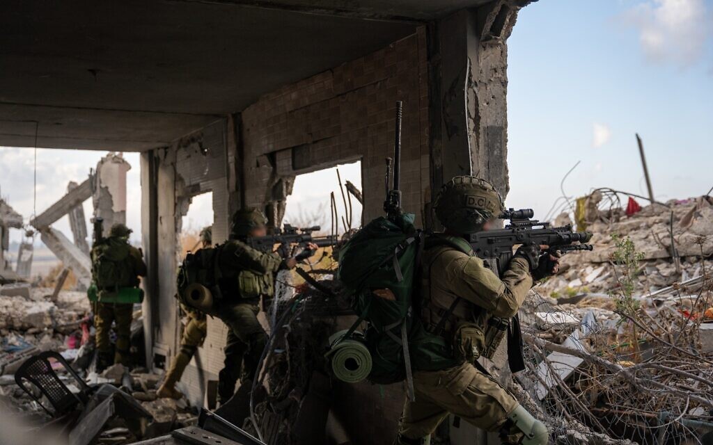 IDF soldiers seen operating in Gaza in this handout photo released for publication on May 14, 2024. (IDF)