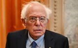 US Senator Bernie Sanders, Independent of Vermont, speaks to reporters outside the Senate Chamber ahead of a vote on a foreign aid package at the US Capitol in Washington, DC, on April 23, 2024. (Mandel NGAN / AFP)