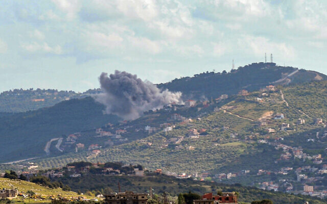 File: Smoke billows following an Israeli airstrike in the area of the southern Lebanese village of Adaisseh near the border with Israel on May 5, 2024 (Rabih DAHER / AFP) File: Smoke billows following an Israeli airstrike in the area of the southern Lebanese village of Adaisseh near the border with Israel on May 5, 2024 (Rabih DAHER / AFP)