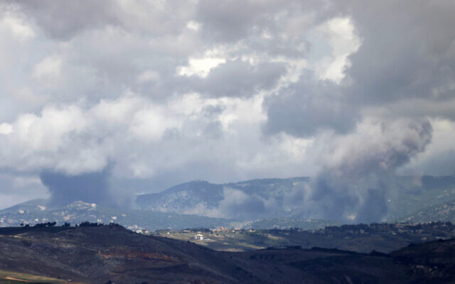 A picture taken from a position by the northern Israeli border with Lebanon shows smoke billowing during Israeli strikes on May 6, 2024 (Jalaa MAREY / AFP) A picture taken from a position by the northern Israeli border with Lebanon shows smoke billowing during Israeli strikes on May 6, 2024 (Jalaa MAREY / AFP)