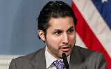 New York City's Deputy Mayor for Communications Fabien Levy speaks during a press conference at City Hall in New York, December 12, 2023. (AP/Peter K. Afriyie)