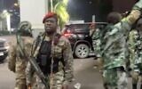 Screen capture from video on soldiers in Congo, May 19, 2024. (X. Used in accordance with Clause 27a of the Copyright Law)