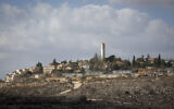 Illustrative photo of the West Bank settlement of Shiloh, on November 17, 2016. (Miriam Alster/Flash90)