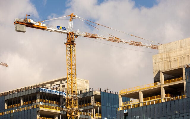 Construction of new buildings in Jerusalem. February 05, 2024. (Yossi Aloni/FLASH90)