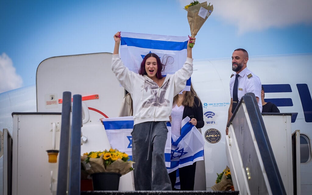 Eden Golan, Israel's participant in the Eurovision, arrives home at Ben Gurion Airport on May 12, 2024, following the contest. (Avshalom Sassoni/Flash90) Eden Golan, Israel's participant in the Eurovision, arrives home at Ben Gurion Airport on May 12, 2024, following the contest. (Avshalom Sassoni/Flash90)