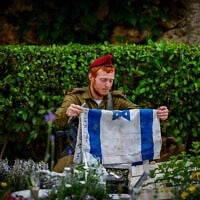 Mount Herzl Military Cemetery in Jerusalem on May 13, 2024. (Chaim Goldberg/Flash90)