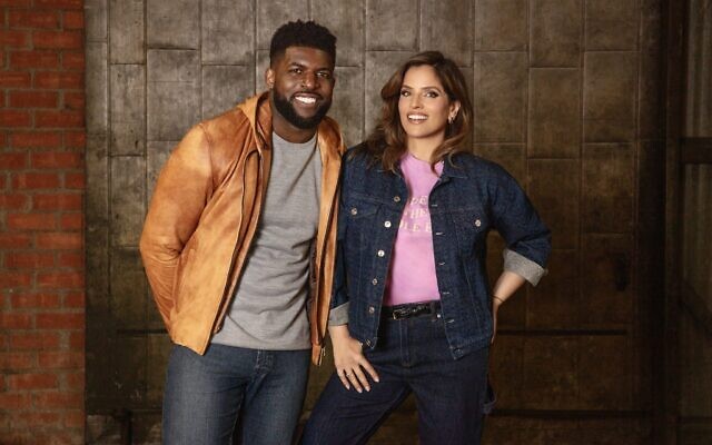 Emmanuel Acho and Noa Tishby have a new book titled 'Uncomfortable Conversations with a Jew,' which candidly discusses race and antisemitism. (Courtesy)