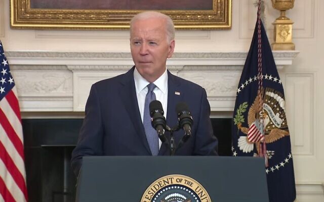 US President Joe Biden speaks at the White House on May 31, 2024. (Screen capture/YouTube)
