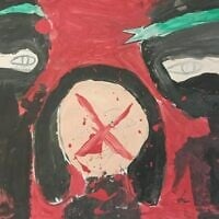Art piece from a display at Ulpanit Elisheva girls school in Pardes Hannah-Karkur. (courtesy)