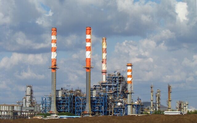 Carmel Olefins in the Haifa Bay, northern Israel, in an undated photo. (Ilan Melster)