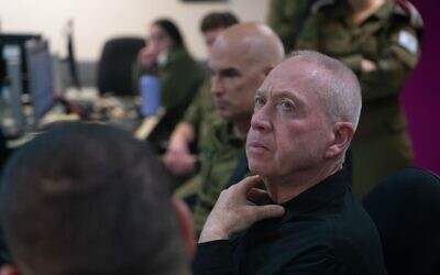 Defense Minister Yoav Gallant visits the IDF's Northern Command, May 29, 2024. (Ariel Hermoni/Defense Ministry)