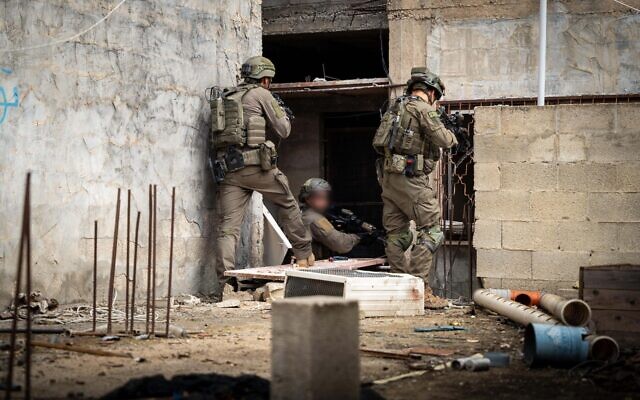 Illustrative: IDF troops operate in the West Bank city of Tulkarem, in a handout image released May 7, 2024. (Israel Defense Forces) Illustrative: IDF troops operate in the West Bank city of Tulkarem, in a handout image released May 7, 2024. (Israel Defense Forces)