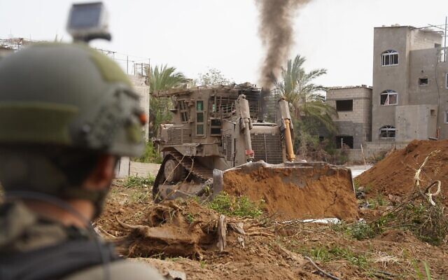 Troops of the 99th Division operate in Gaza City's Zeitoun neighborhood, in a handout image published May 17, 2024. (Israel Defense Forces) Troops of the 99th Division operate in Gaza City's Zeitoun neighborhood, in a handout image published May 17, 2024. (Israel Defense Forces)