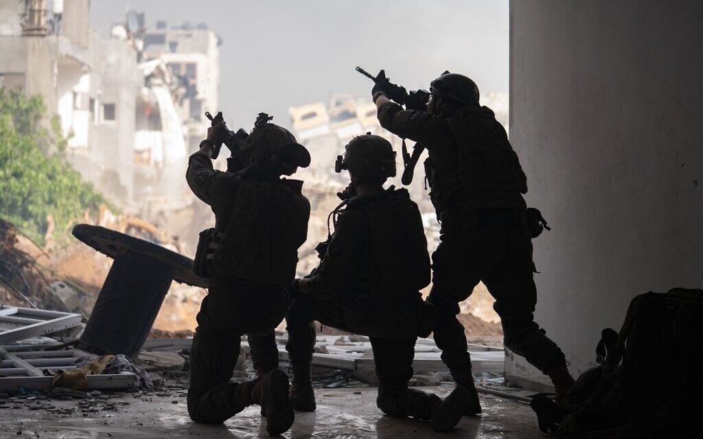 Israeli soldiers operate in the Gaza Strip, in a handout image cleared for publication on May 29, 2024. (Israel Defense Forces)
