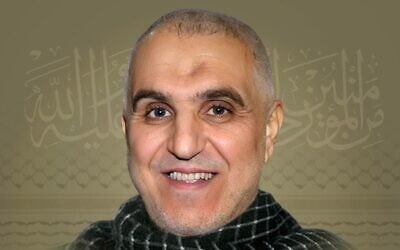 Hussein Ibrahim Makki, a top Hezbollah field commander killed in an Israeli drone strike, May 14, 2024. (Hezbollah media office)