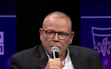 Histadrut chair Arnon Bar-David speaks at a conference hosted by the Yedioth Ahronoth news outlet, May 8, 2024. (Ynet video: used in accordance with Clause 27a of the Copyright Law)