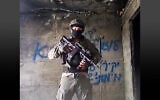 A screenshot of a video purporting to show an IDF reservist in Gaza threatening mutiny, published on May 24, 2024. (Screencapture/X: used in accordance with Clause 27a of the Copyright Law)