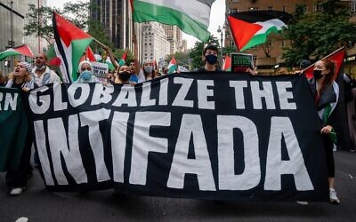 A protest led by Within Our Lifetime in Manhattan, September 17, 2021. (Luke Tress)