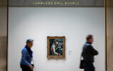 Illustrative: A picture taken on March 14, 2023 shows "The Boy in the Red Waistcoat" 1888 a masterpiece by Paul Cezanne, part of the Emil Buhrle Collection exhibited at the Kunsthaus Zurich. Kunsthaus Zurich, one of Switzerland's top art museums, launched a new review aimed at clarifying whether any of its artworks might be cultural property looted by the Nazis. (Arnd Wiegmann/AFP)