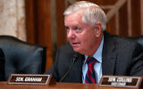 Republican Senator Lindsey Graham speaks at a Senate Appropriations subcommittee on state, foreign operations, and related programs hearing on Capitol Hill on May 21, 2024 in Washington, DC. (Kent Nishimura/Getty Images/AFP)