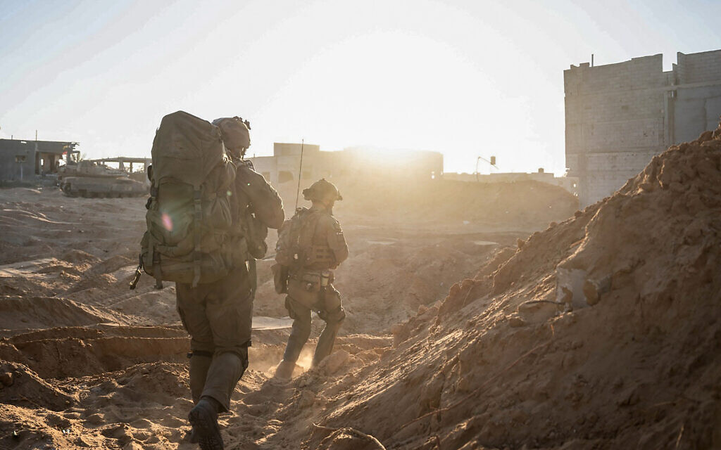 This handout picture released by the Israeli army on June 4, 2024 shows Israeli soldiers during operations in the Gaza Strip. (Israel Defense Forces/AFP)