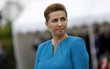 FILE - Denmark's Prime Minister Mette Frederiksen attends a ceremony at the Danish monument outside of Sainte Marie du Mont, Normandy, June 6, 2024. (AP Photo/Jeremias Gonzalez, File)
