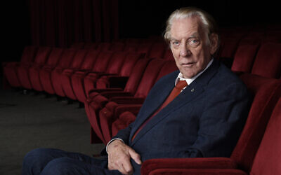 Actor Donald Sutherland appears at the Academy of Motion Picture Arts and Sciences in Beverly Hills, Calif., on Oct. 13, 2017. (Photo by Chris Pizzello/Invision/AP, File)