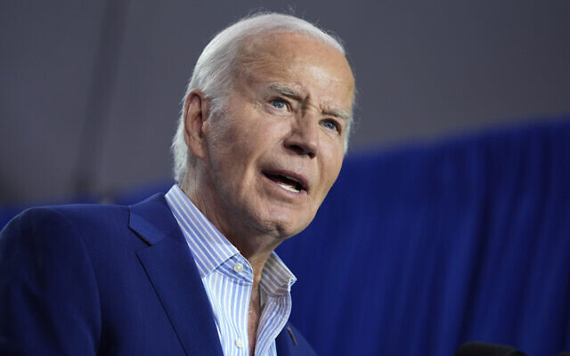 US President Joe Biden speaks at the grand opening ceremony for the Stonewall National Monument Visitor Center, June 28, 2024, in New York. (AP Photo/Evan Vucci) US President Joe Biden speaks at the grand opening ceremony for the Stonewall National Monument Visitor Center, June 28, 2024, in New York. (AP Photo/Evan Vucci)