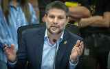 Finance Minister Bezalel Smotrich attends a Knesset Finance Committee meeting in Jerusalem, on June 10, 2024. (Chaim Goldberg/Flash90)