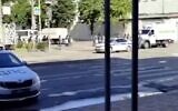 Screen capture from unverified footage purporting to show Russian security forces entering a prison in the southern Rostov region to deal with a hostage situation, June 16, 2024. (X. Used in accordance with Clause 27a of the Copyright Law)