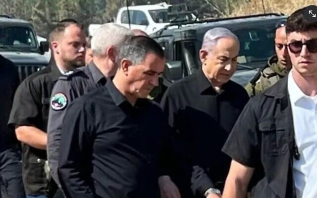 Prime Minister Benjamin Netanyahu with Kiryat Shmona mayoral candidate Eli Zafrani (center) on June 5, 2024 (Eli Zafrani's Facebook page) Prime Minister Benjamin Netanyahu with Kiryat Shmona mayoral candidate Eli Zafrani (center) on June 5, 2024 (Eli Zafrani's Facebook page)