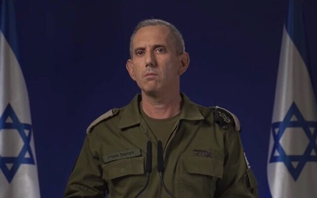 IDF Spokesman Daniel Hagari speaks on June 3, 2024. (Video screenshot)