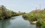 A section of the polluted Saadia Stream that flows through the northern city of Haifa. (Haifa Municipality Spokesperson's Department)