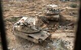 Troops of the 401st Armored Brigade operate in southern Gaza's Rafah, in a handout photo published June 23, 2024. (Israel Defense Forces)