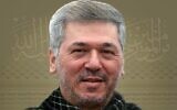 Hezbollah commander Taleb Abdullah in a poster published by Hezbollah on June 11, 2024. (Hezbollah media office)