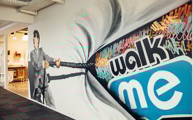 Israeli startup WalkMe, the developer of a digital adoption platform to help ease the use of complex enterprise software. (Courtesy)