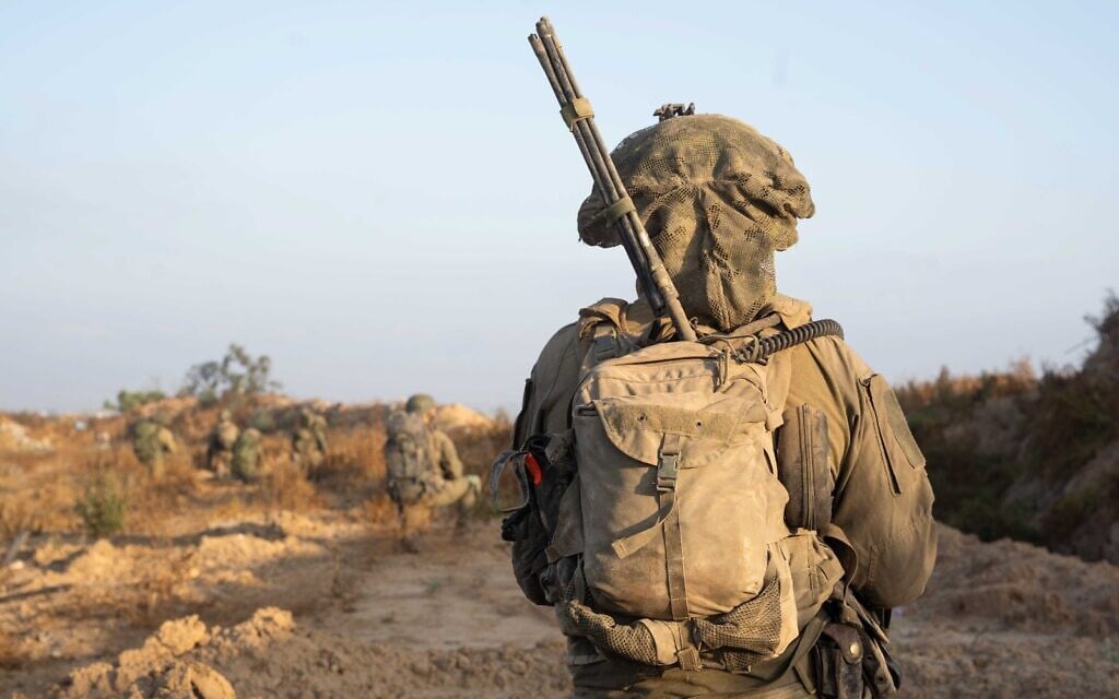Troops operating in the Gaza Strip in an undated photo released for publication on July 7, 2024 (Israel Defense Forces)